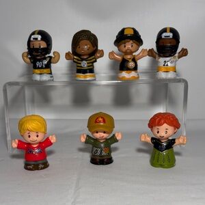 Little People Pittsburg Steelers and 3 Others Figures